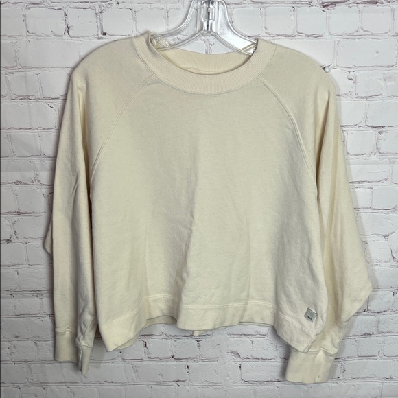 Vuori Tops - Vuori Cream Crewneck Terry Sweatshirt